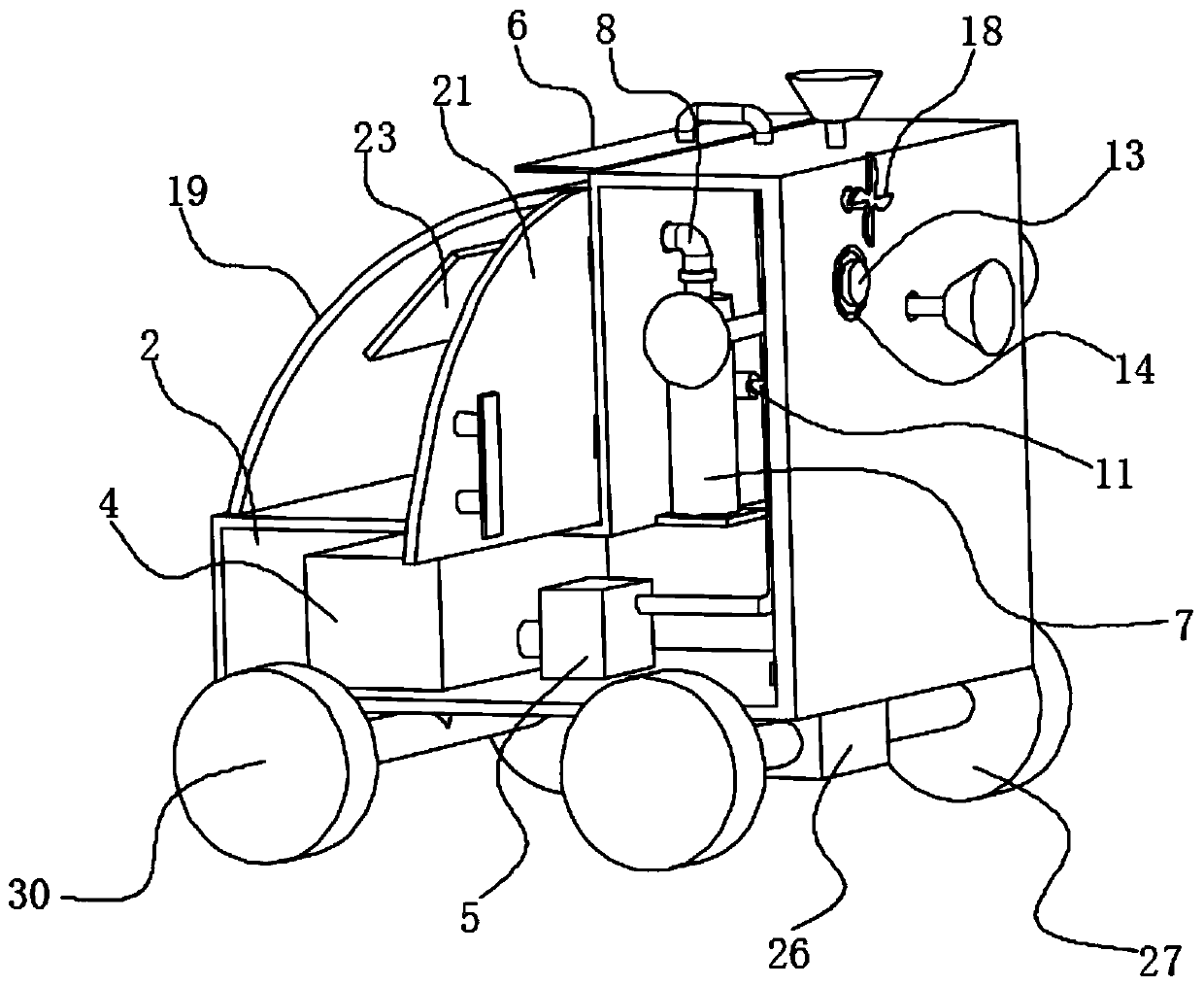 Intelligent escape auxiliary robot for fire rescue