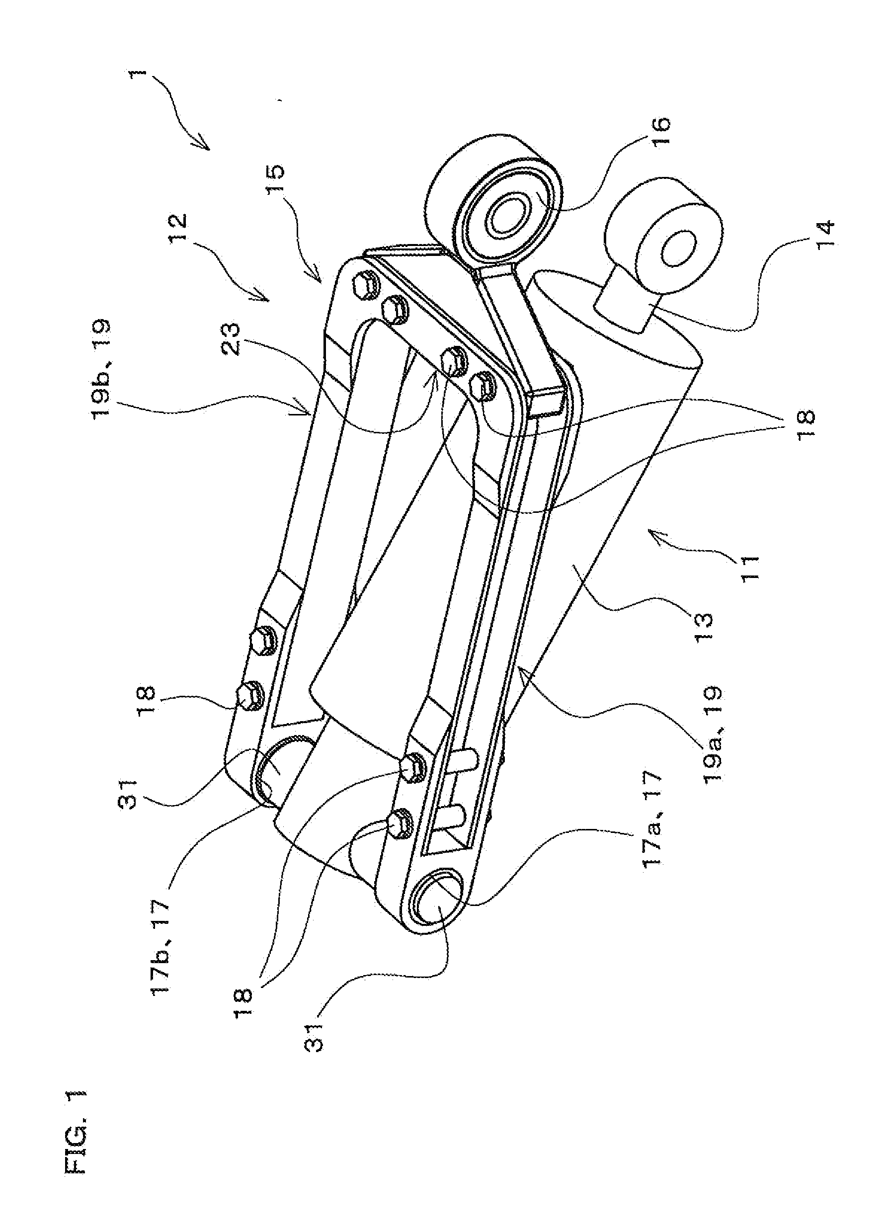 Actuator-link assembly manufacturing method, actuator-link assembly designing method, and actuator-link assembly