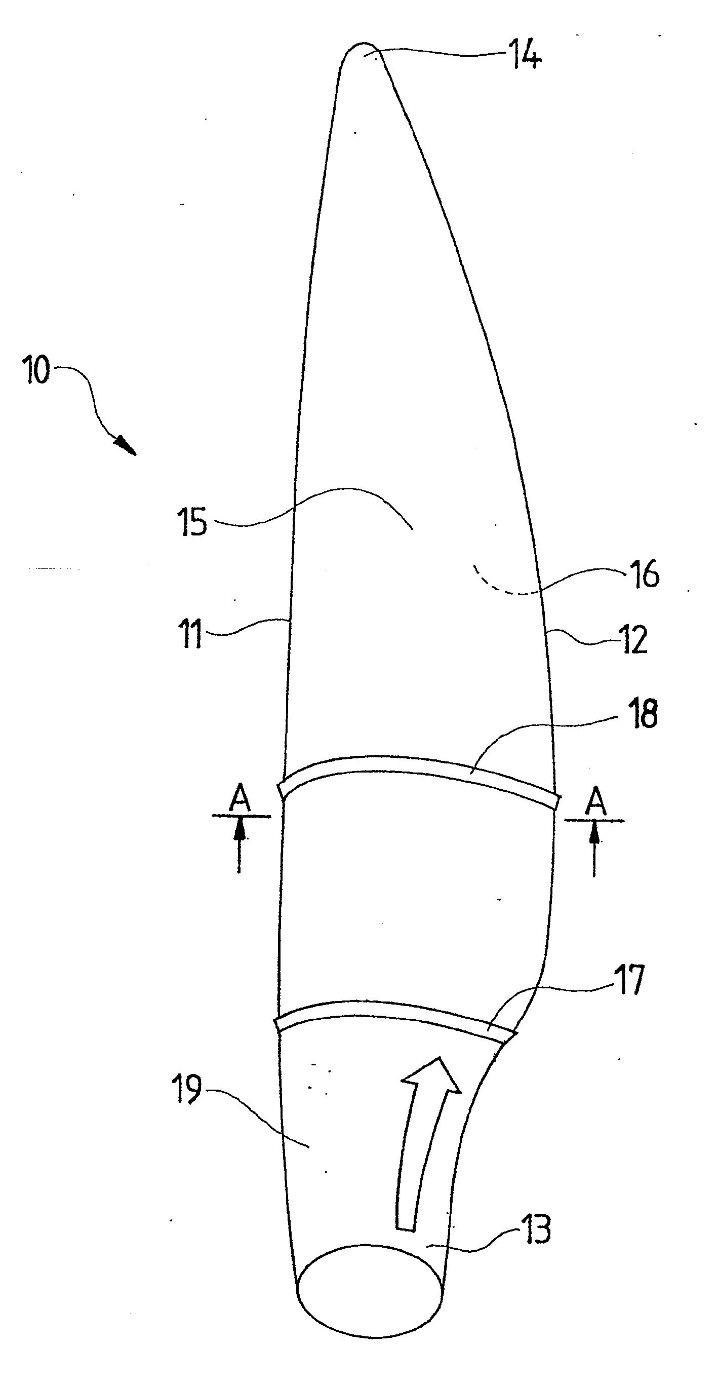 Rotor blade for a wind power station