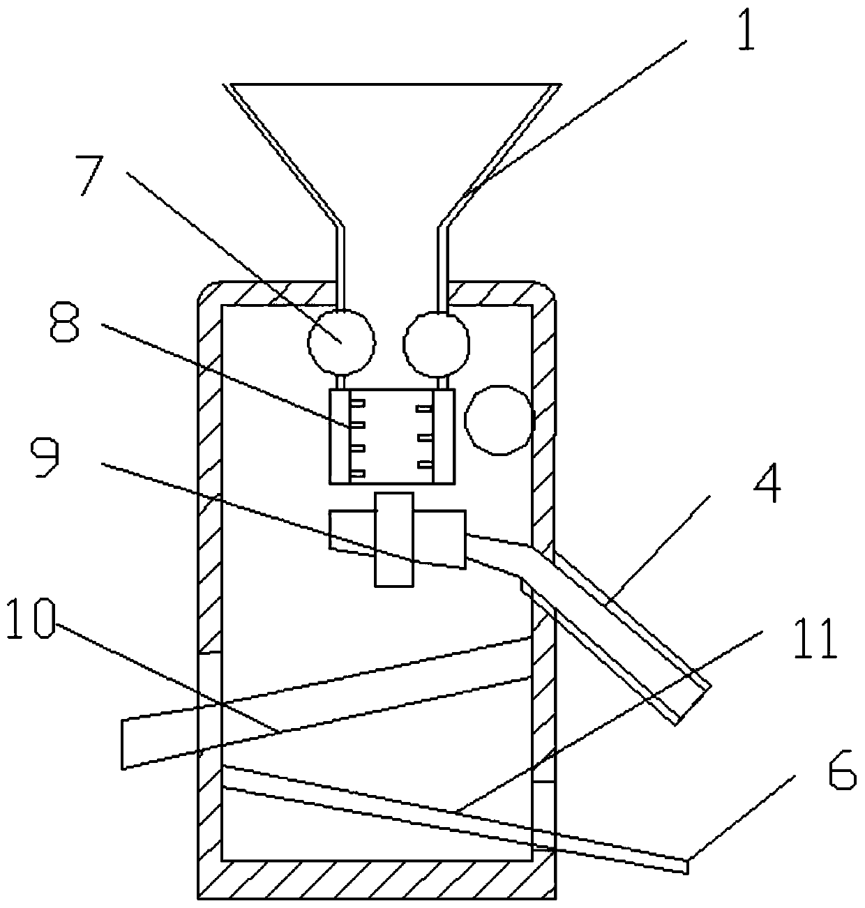 Energy-saving corn threshing machine