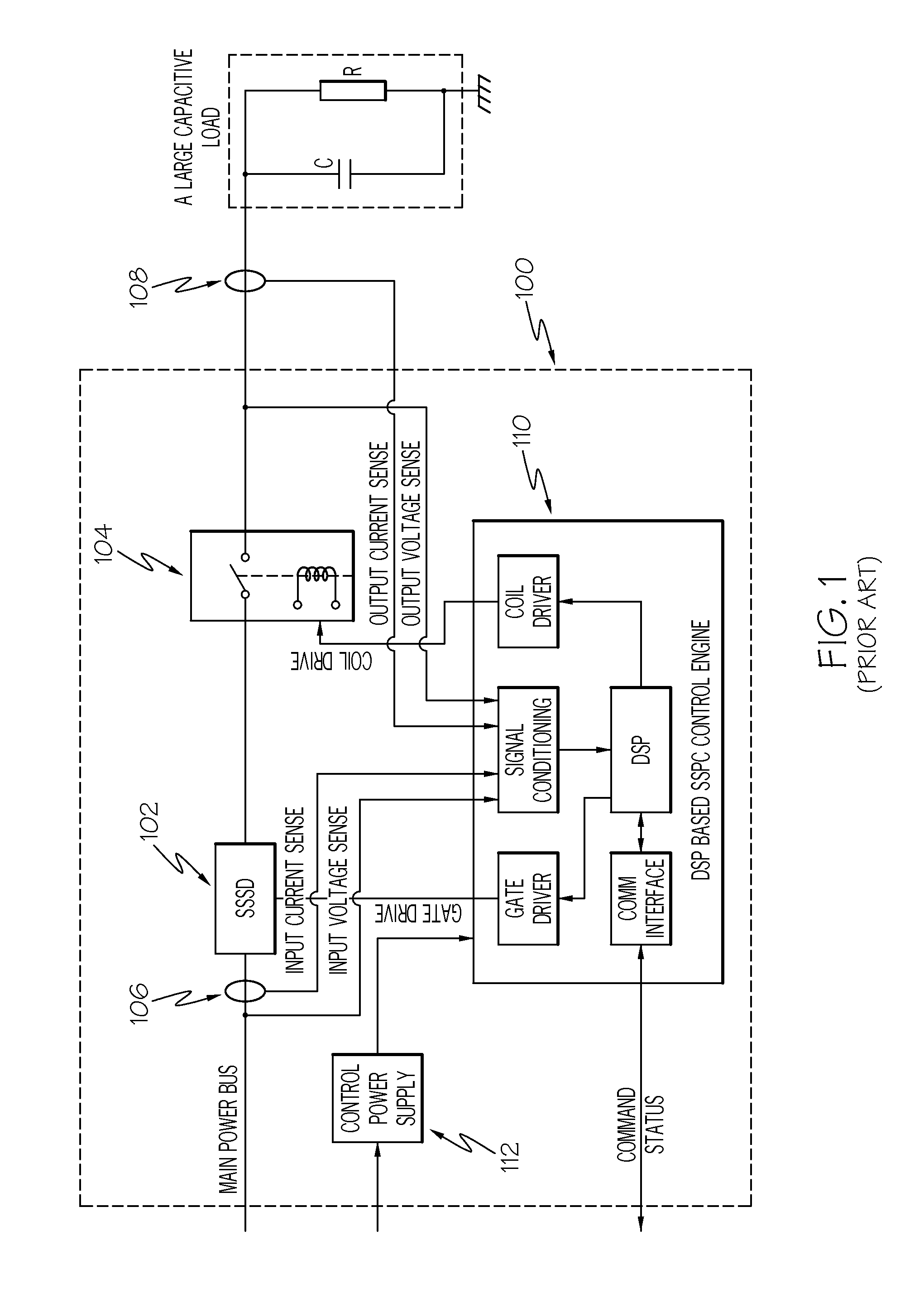 High power DC SSPC with capability of soft turn-on large capacitive loads