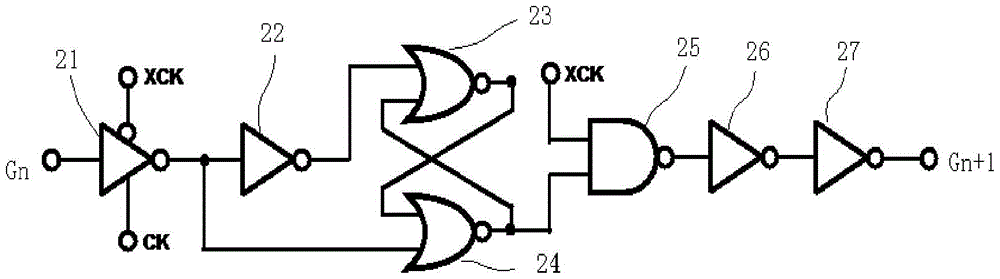 A kind of goa driving circuit applied to flat panel display and flat panel display