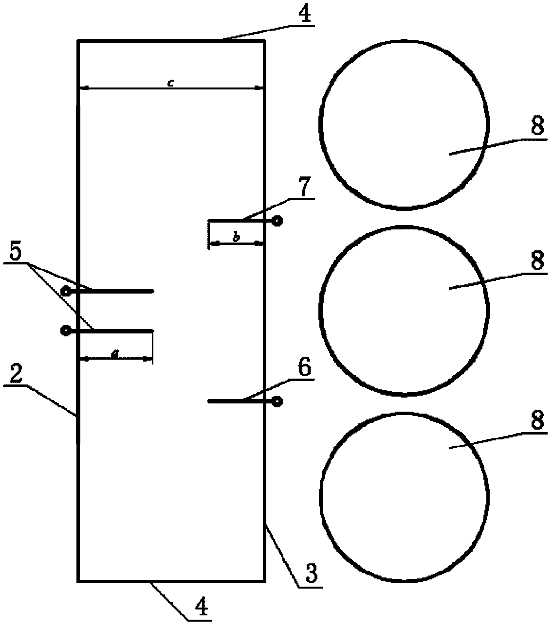 Hearth structure of circulating fluidized bed boiler of 3rd-stage cyclone separator