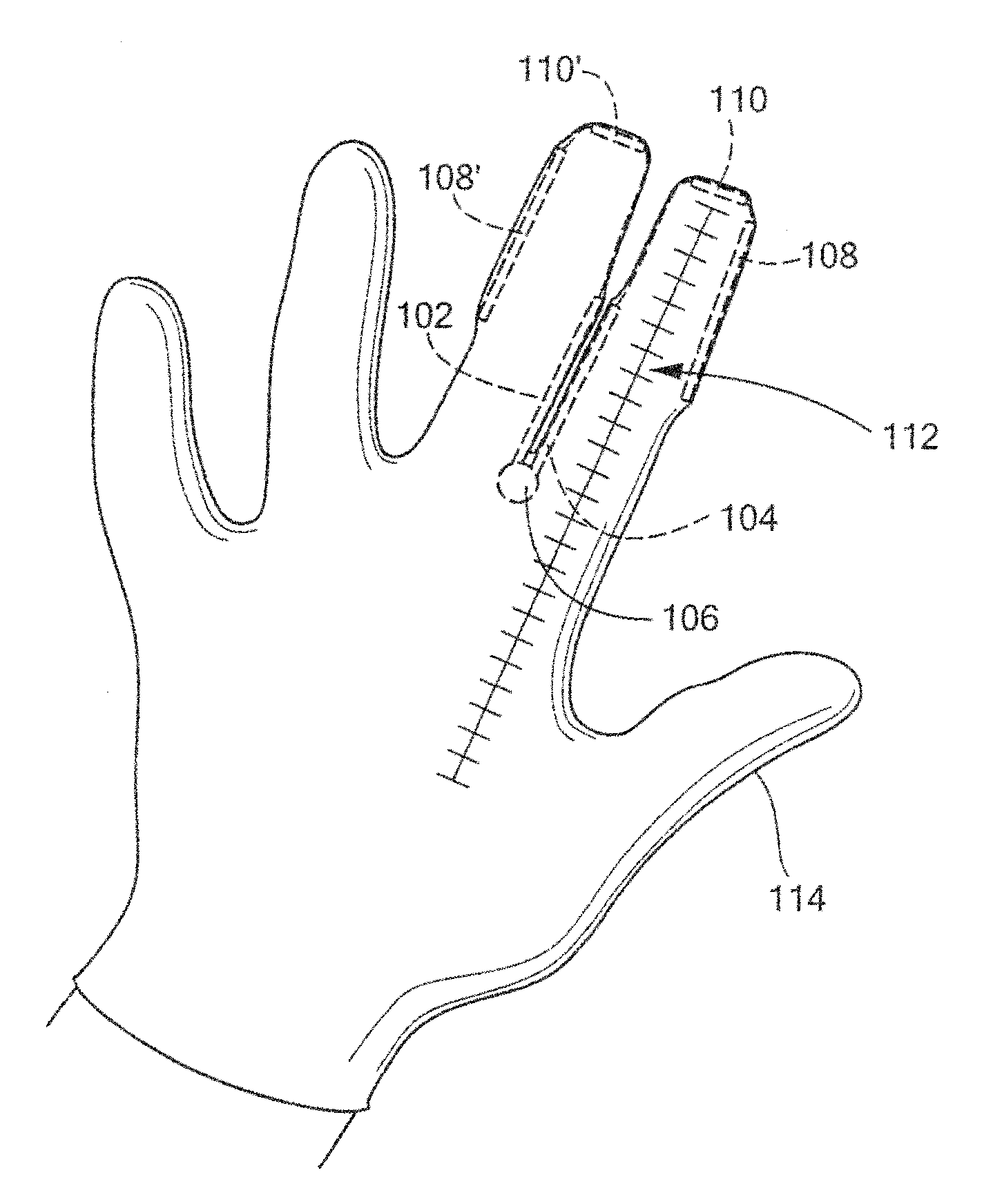 Cervical dilation measurement apparatus