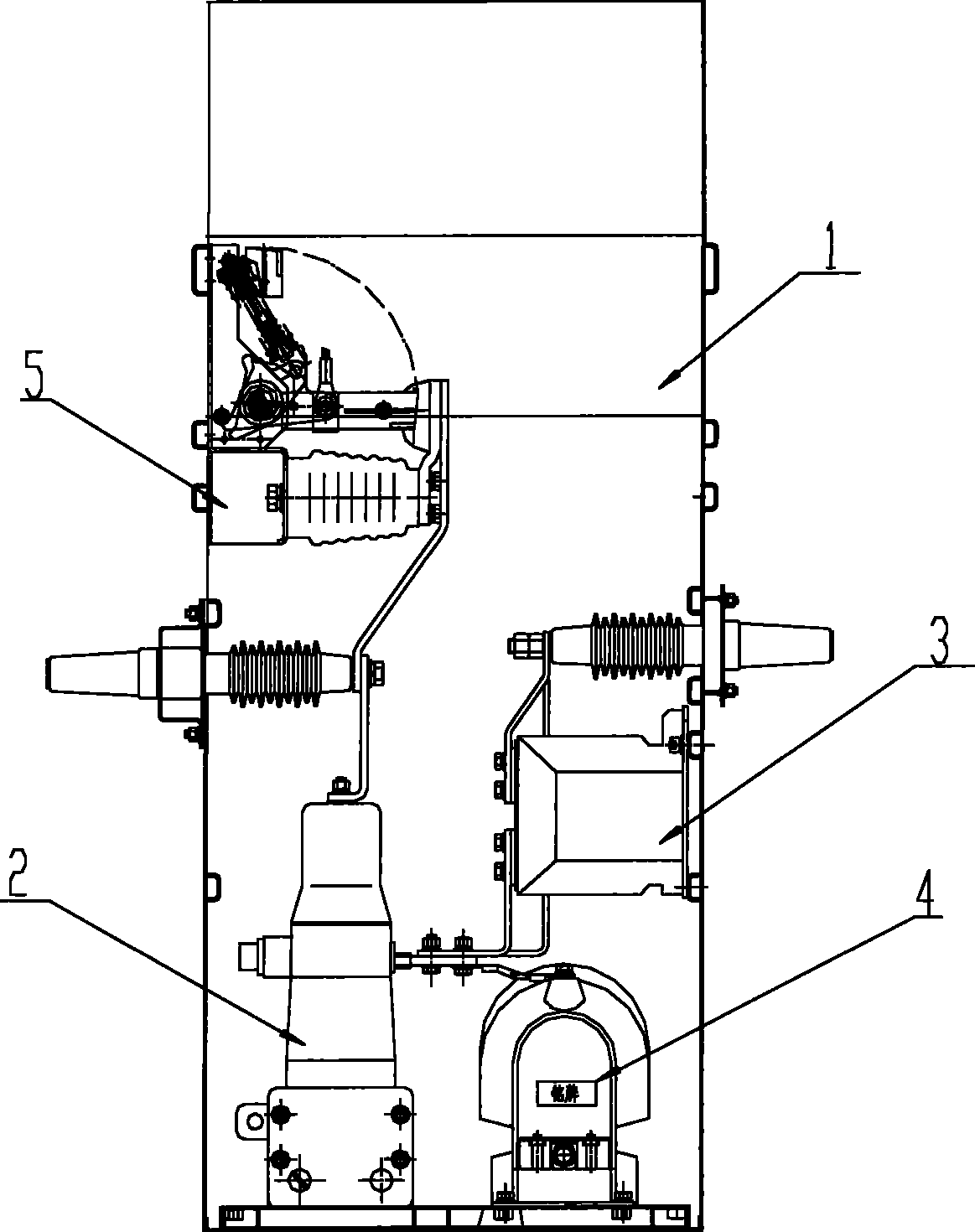 Distributing fireproof wall structure