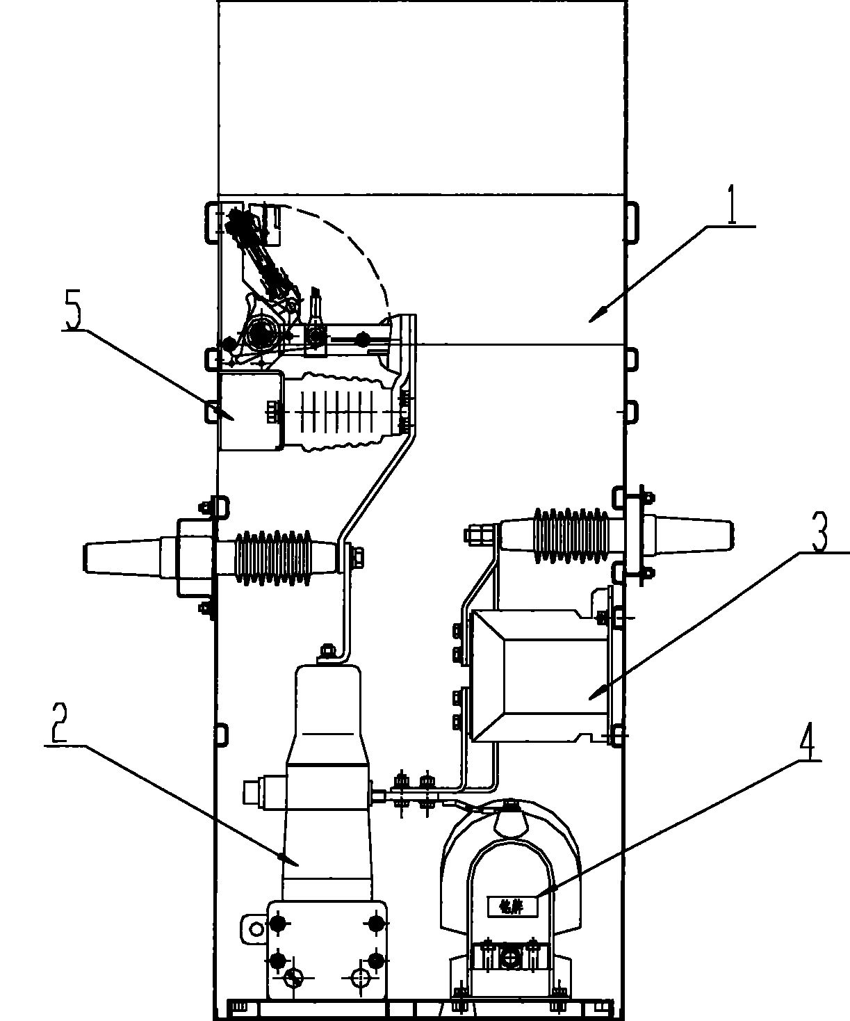 Distributing fireproof wall structure