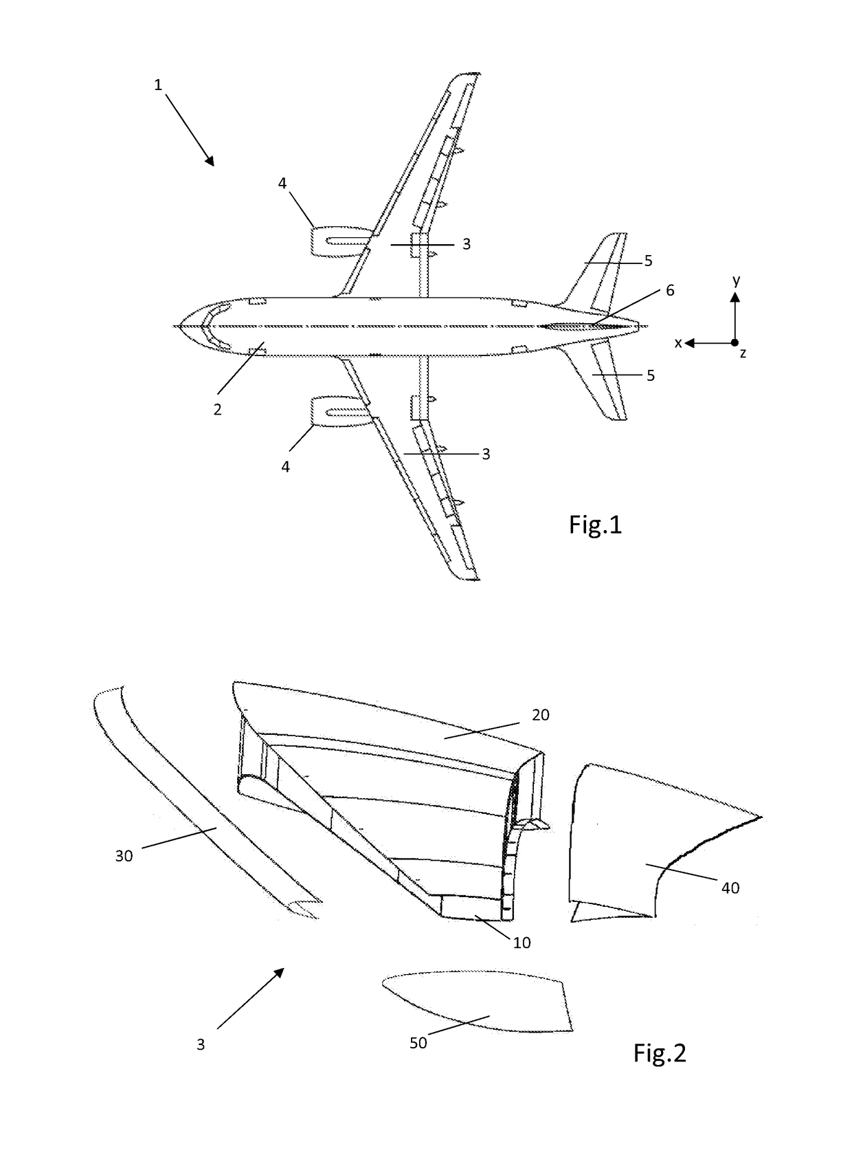 Aerofoil body with integral curved spar-cover