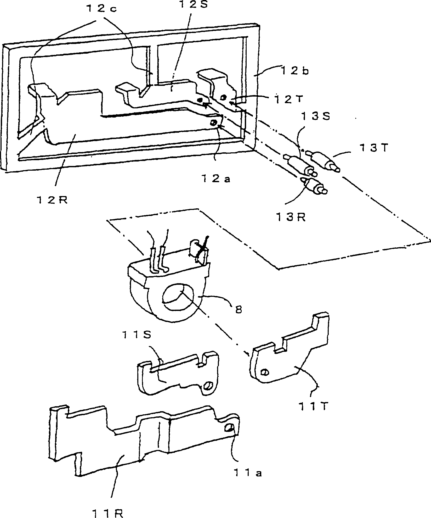 Method for fitting zero phase sequence converter in leakage circuit breaker