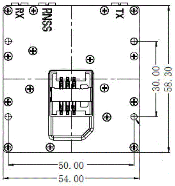 Anti-4G (fourth generation)-interference Beidou GPS (global positioning system) multi-mode receiving-dispatching integration navigation communication module