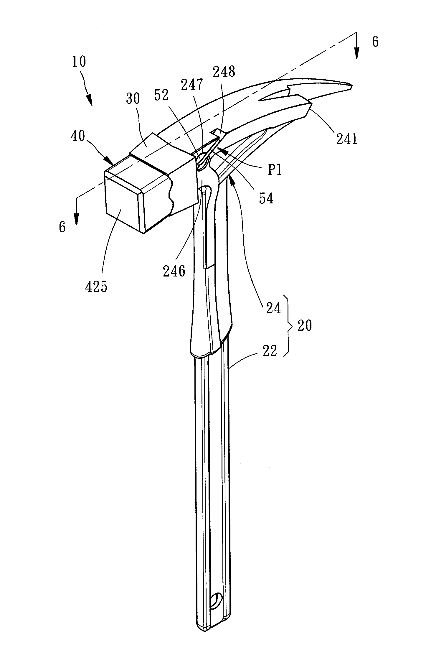 Assembled damping hammer