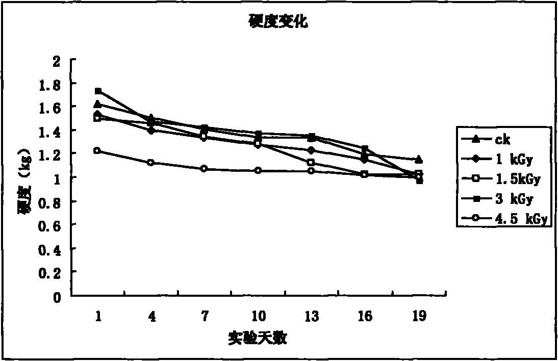 Electron-beam radiation preservation method for pleurotus nebrodensis