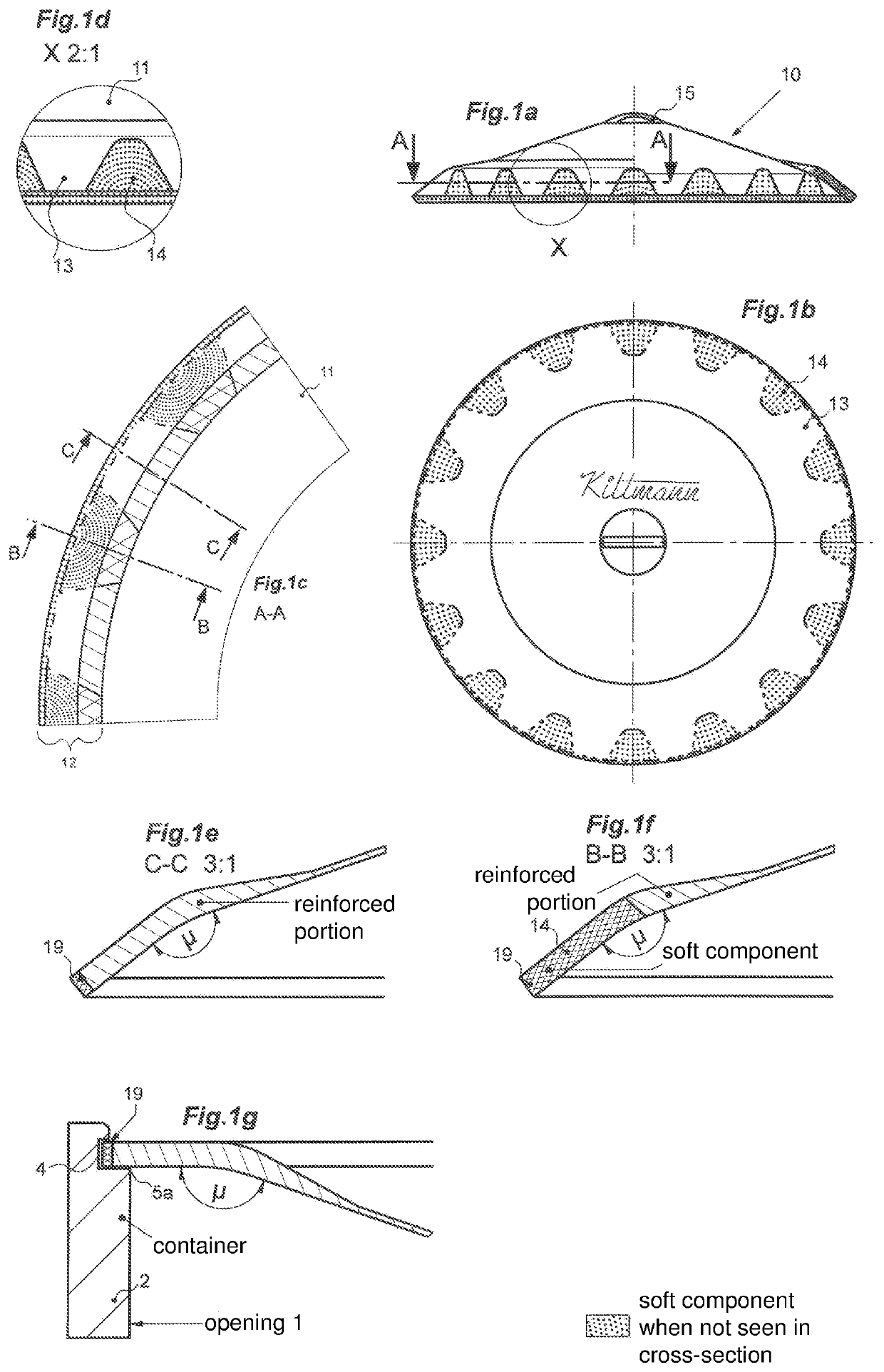 Snap cap in multi-component injection molding technology