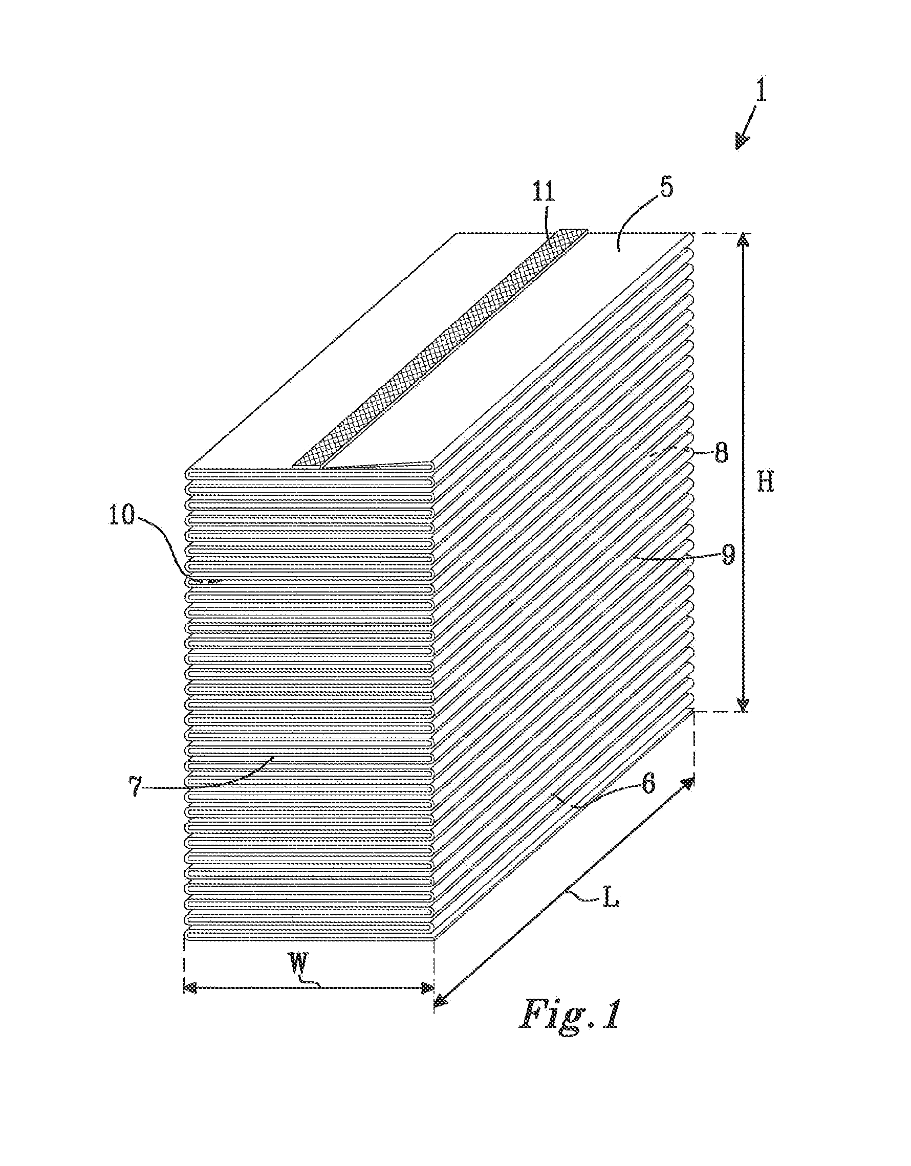 Package comprising a stack of z-folded web material