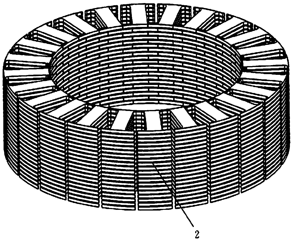 Motor stator core