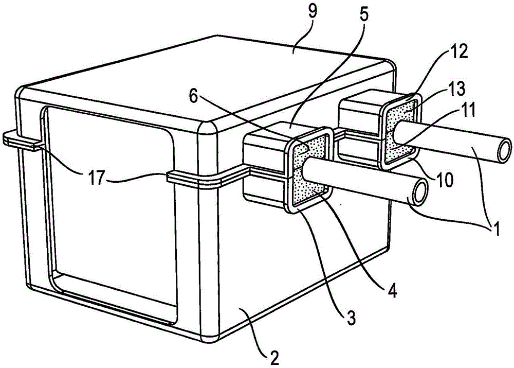 Household Device With A Vibration-Damped Pipeline And Method For Producing The Same