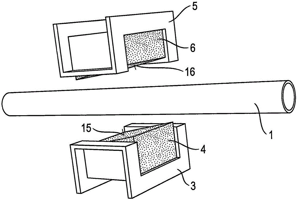 Household Device With A Vibration-Damped Pipeline And Method For Producing The Same