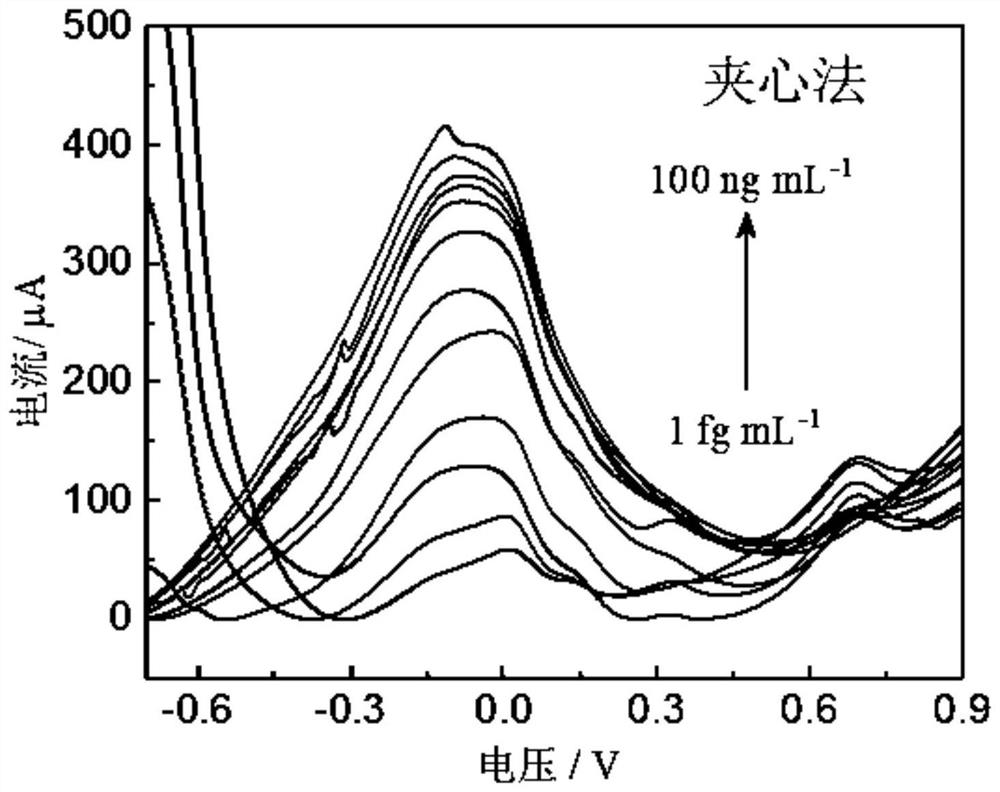 Gold-platinum co-modified graphene electrode and its preparation method and application