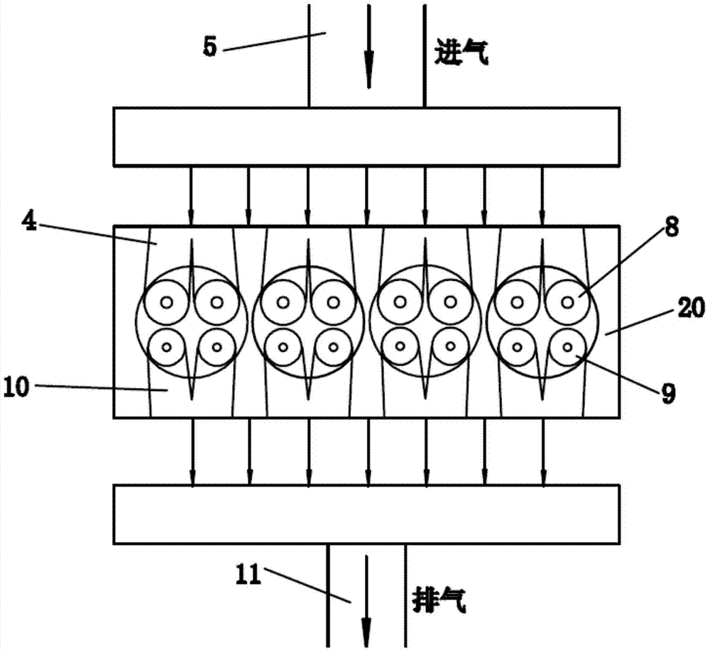 Compound injection dual fuel internal combustion engine variable egr intake system and method