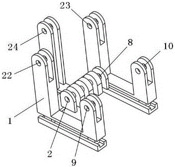 Multi-unit linear driving three-range-of-motion loading robot