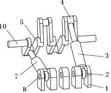 Multi-unit linear driving three-range-of-motion loading robot