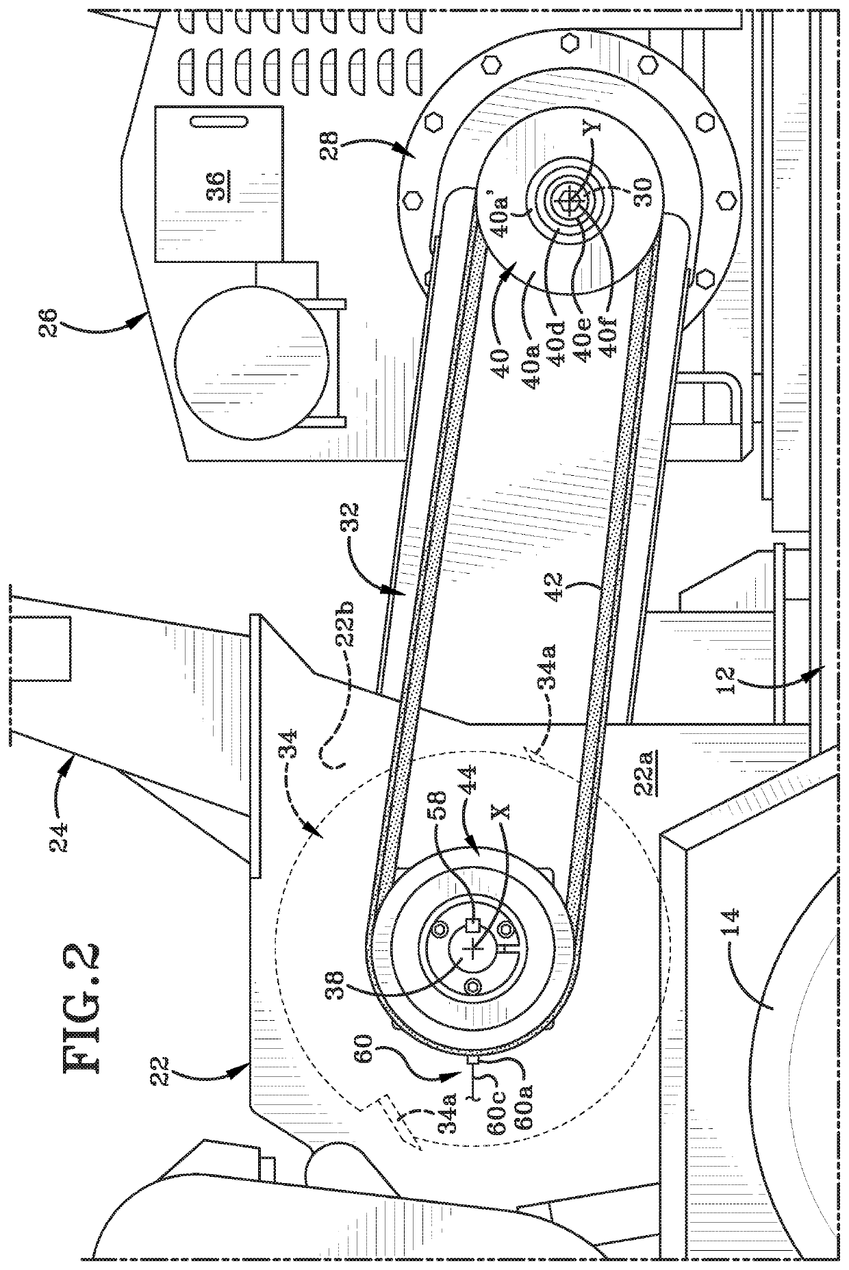 Wood chipper with drum speed monitoring system and centrifugal clutch