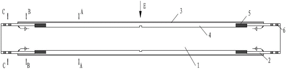 Double-inner-core buckling-preventive support structure