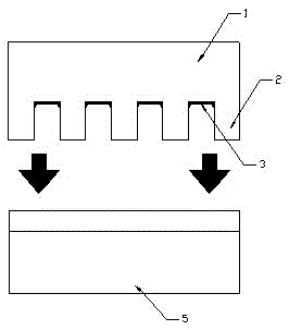 Method for preparing micro-nano PSS (Patterned Sapphire Substrate) by photoetching of nano flexible film