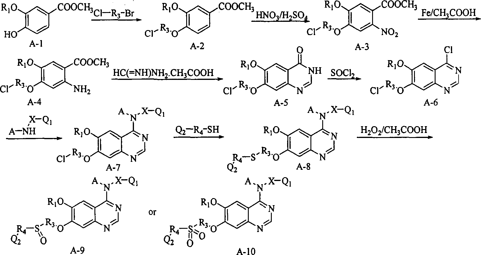 New quinazoline hind derivative, medicinal composition containing same and their use