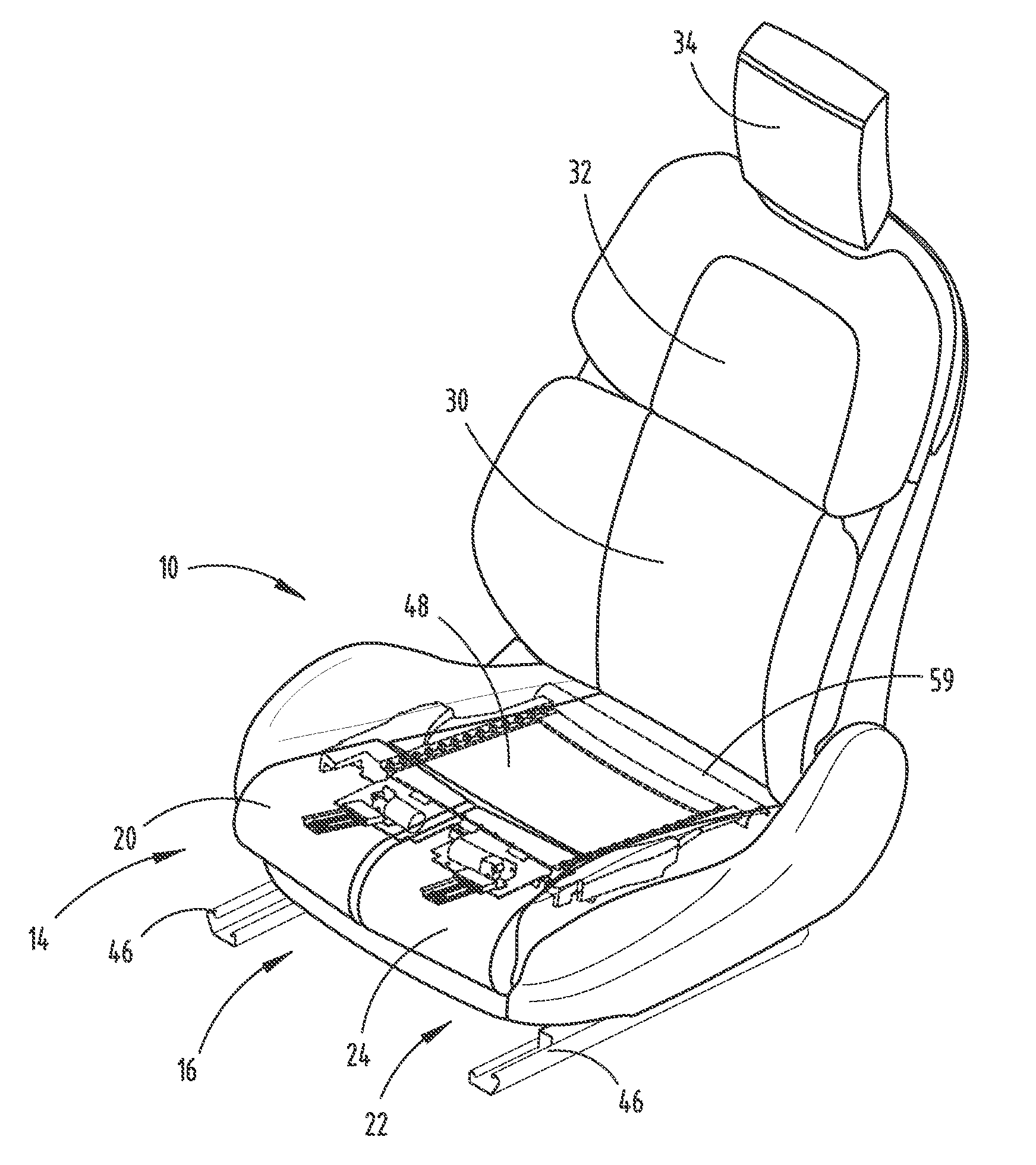 Independent cushion extension and thigh support