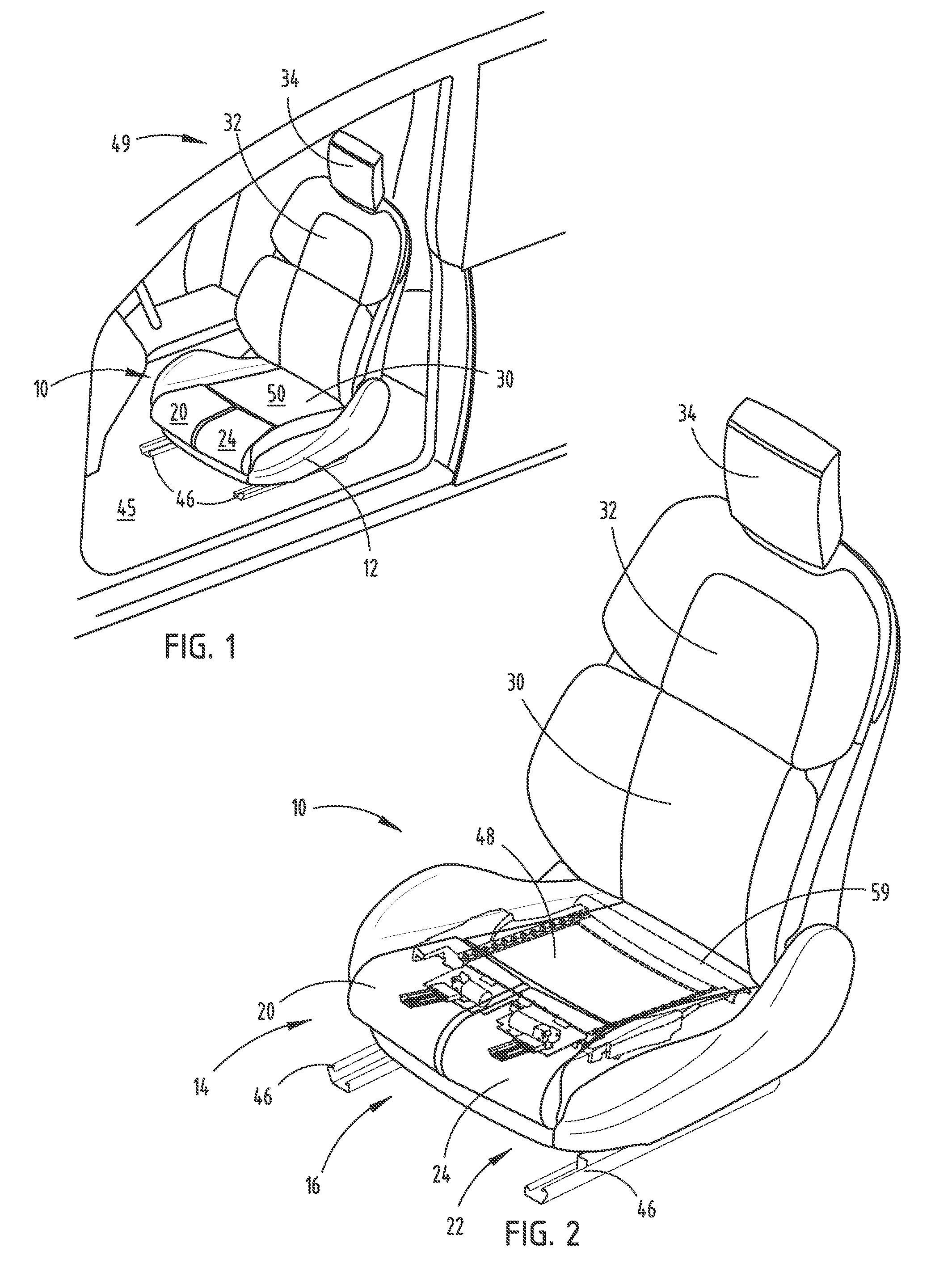 Independent cushion extension and thigh support