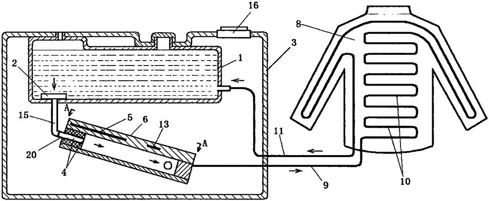 Heat energy water circulating system