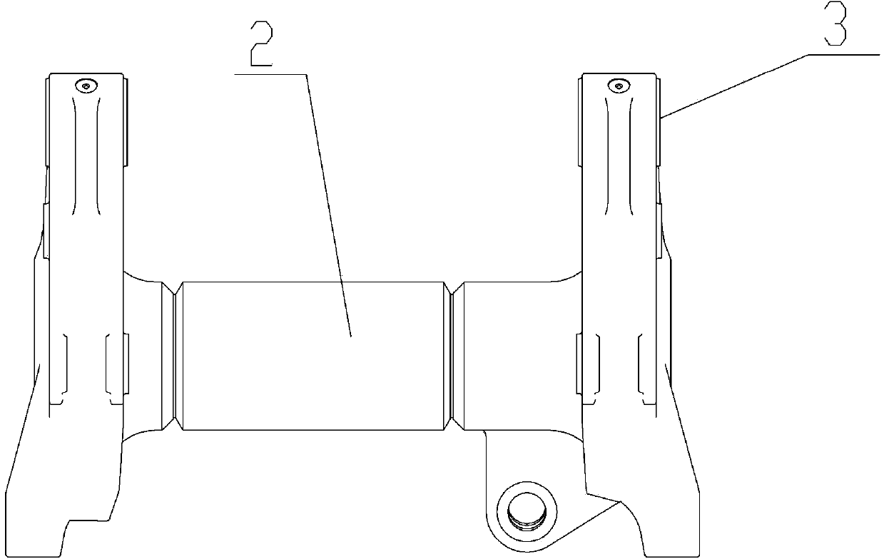 Welding support structure for back tail seat of engineering vehicle