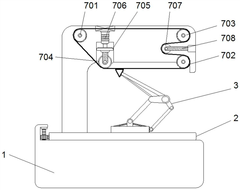 Experimental device for friction loss between contact wire and pantograph of high-strength high-speed rail