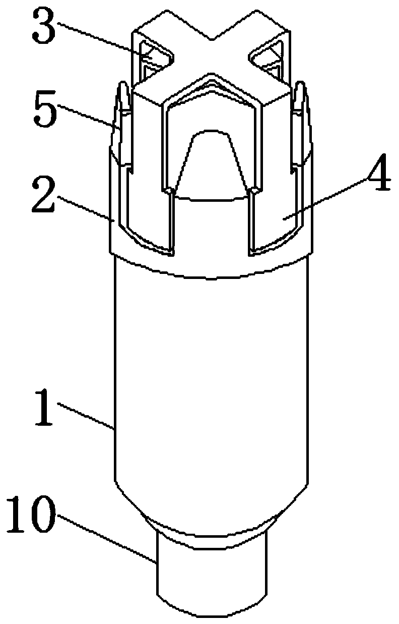 High temperature-resistant surface thermocouple structure