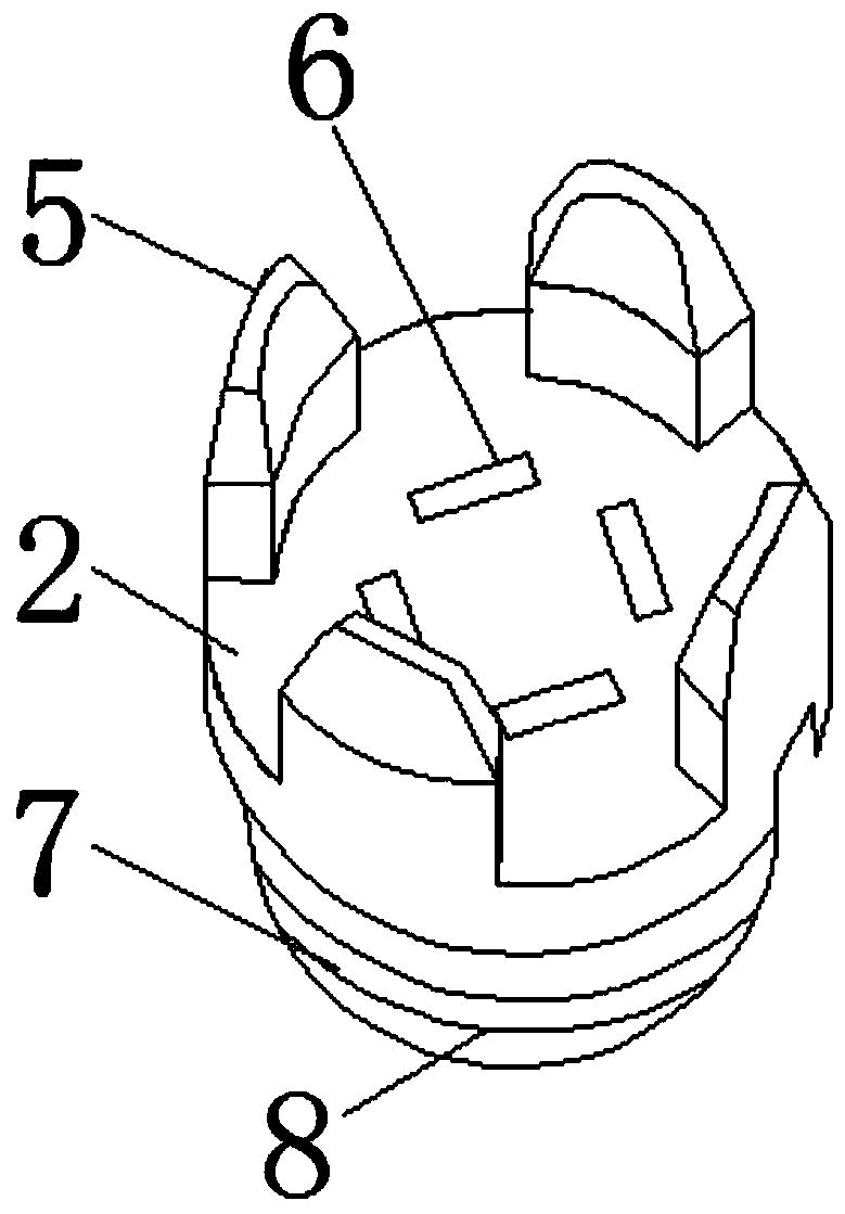 High temperature-resistant surface thermocouple structure