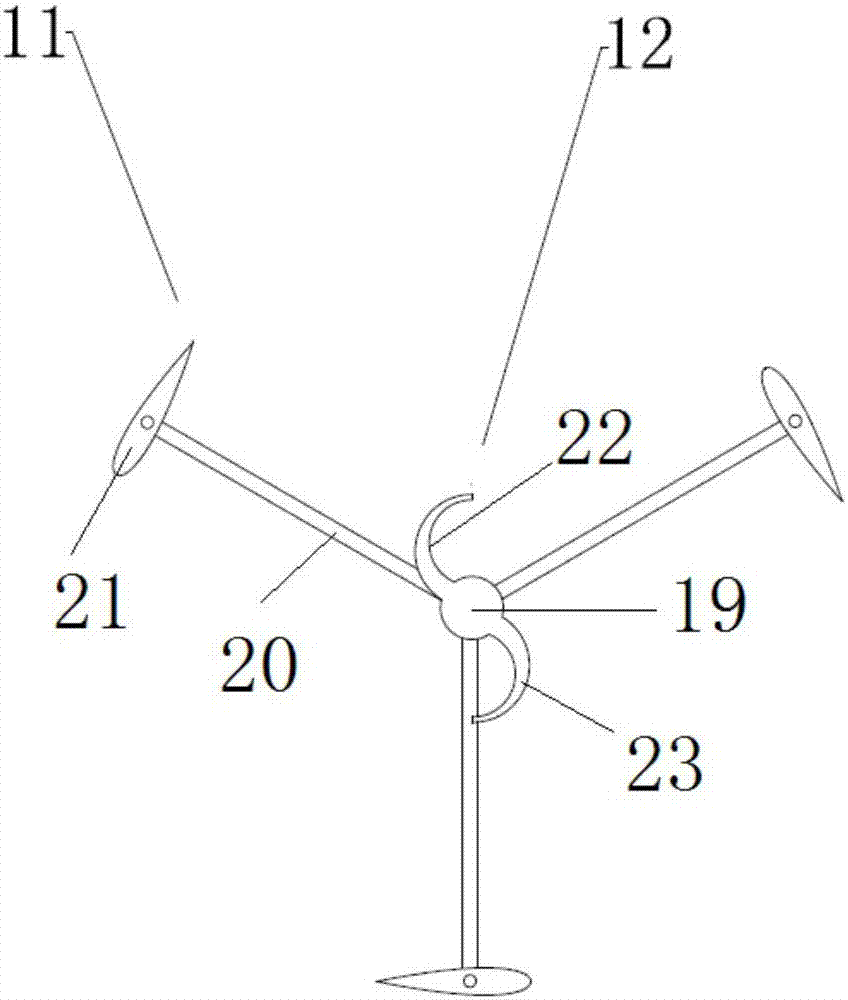 Device for preparing hydrogen and oxygen by using tidal current energy and seawater