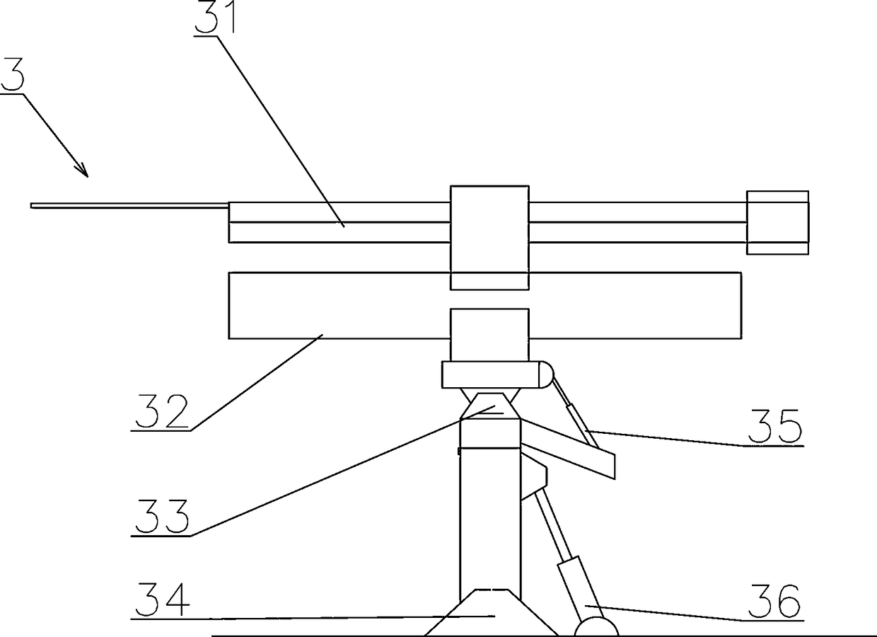 Tunnel anchor rod grouting construction trolley