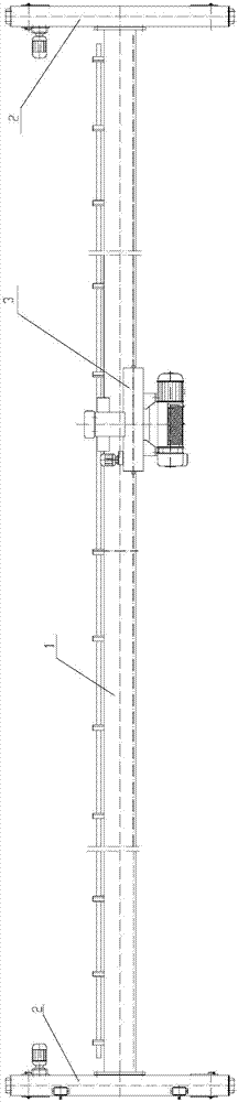 Beam crane with overhead corner trolley