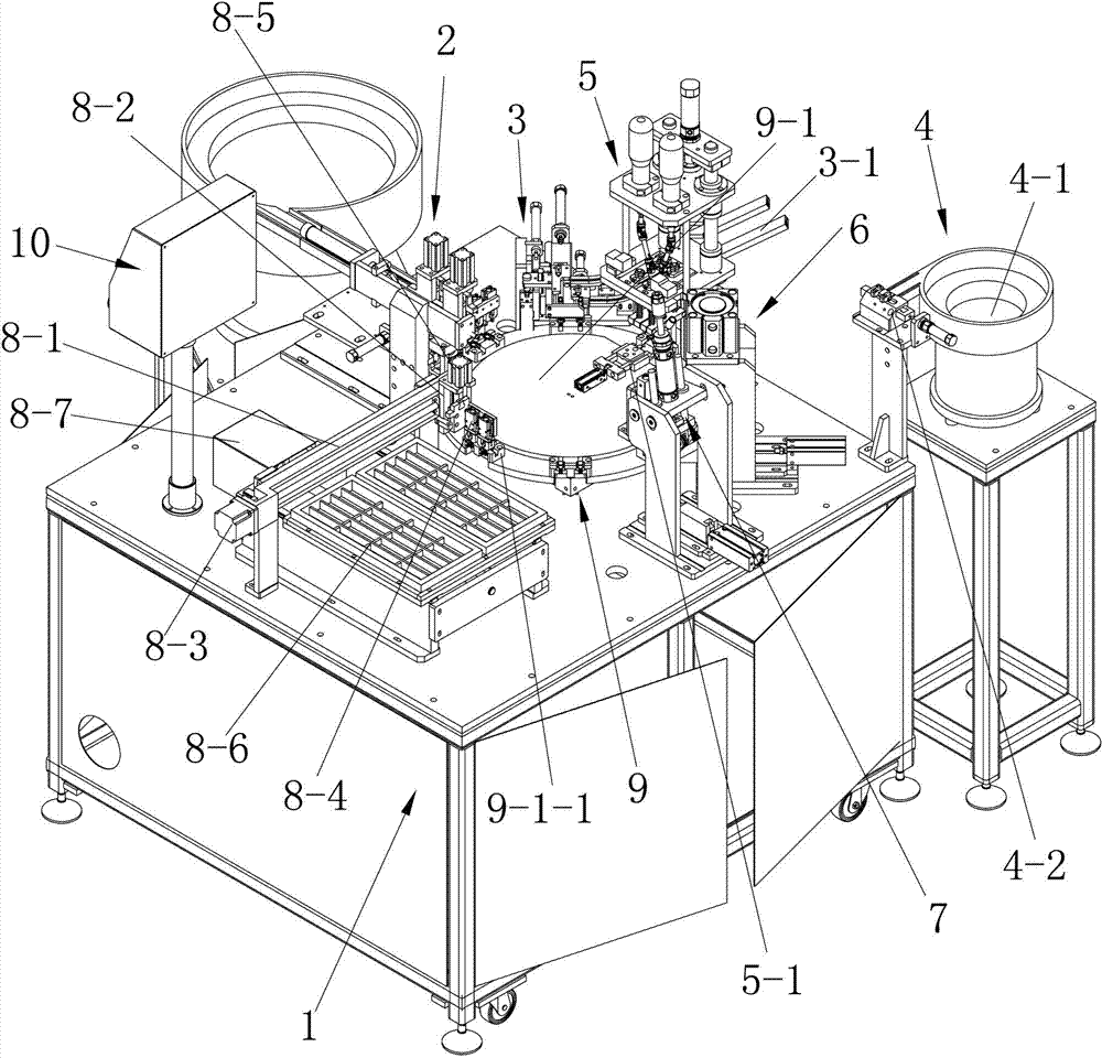 Fully-automatic screw locking machine for radiator