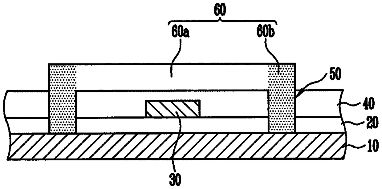 Circuit structure for repair and flat panel display device having such circuit structure