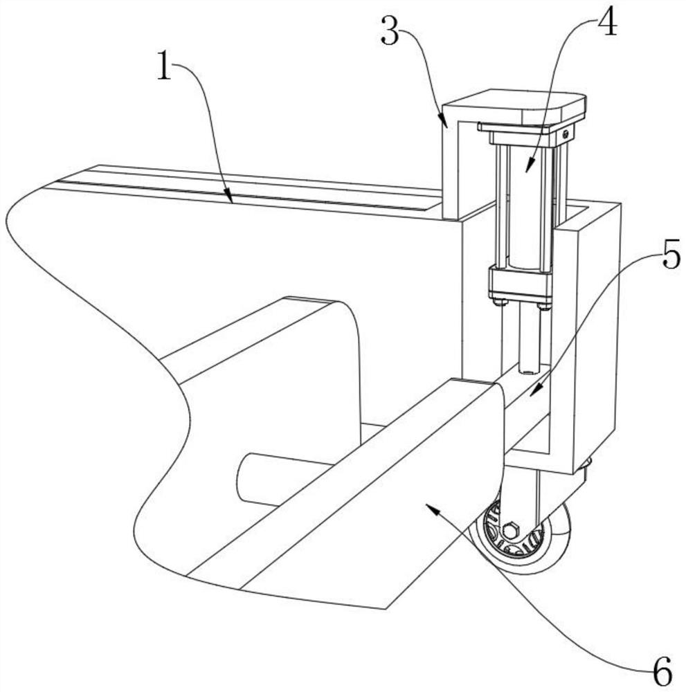 Construction device for building workshop emery floor and using method thereof