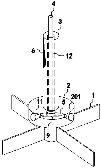 Melt desulfurization turbine agitator