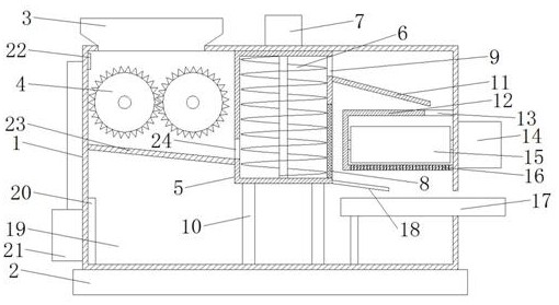 A stone crusher with eccentric structure and fine grinding