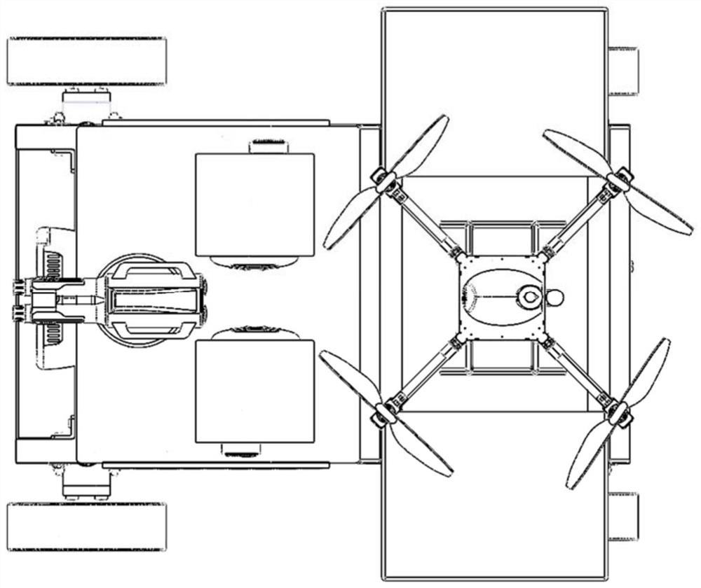 Heterogeneous unmanned fire extinguishing system and working method thereof