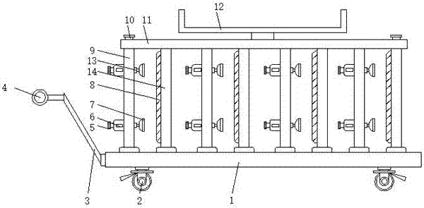 Architectural glass transfer frame with high practicability