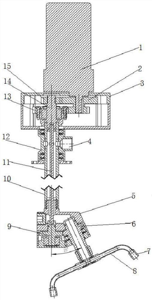 Double-shaft planetary rotary spray head for cleaning equipment