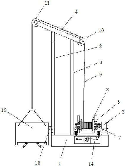 Hanging basket equipment for constructional engineering