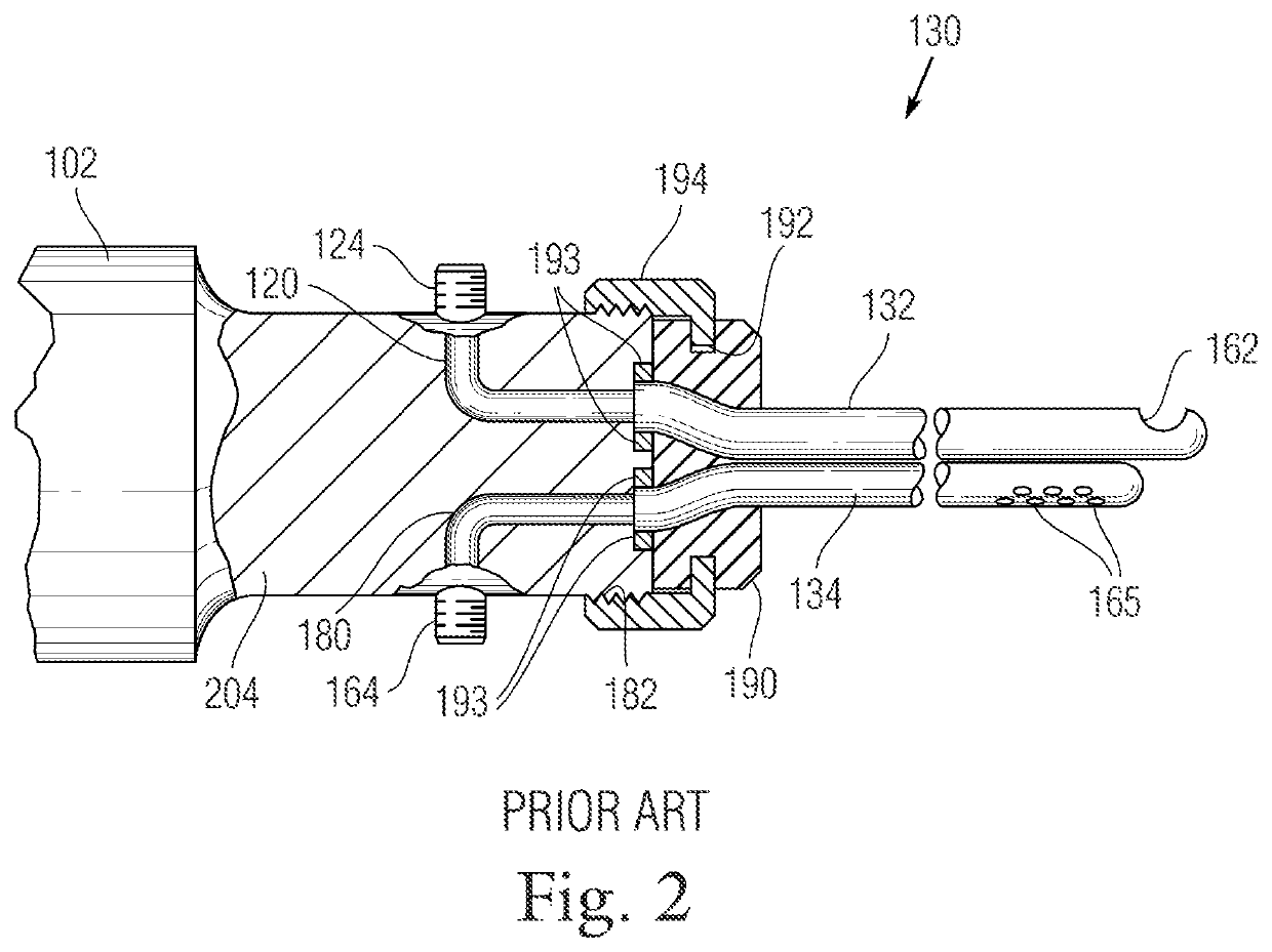 Dual lumen surgical hand-piece with ultrasonic knife