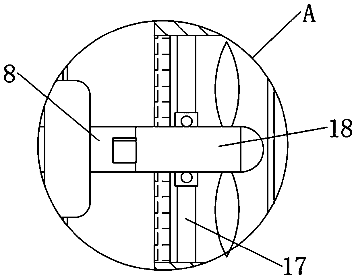 Cutting machine with smoke removing device