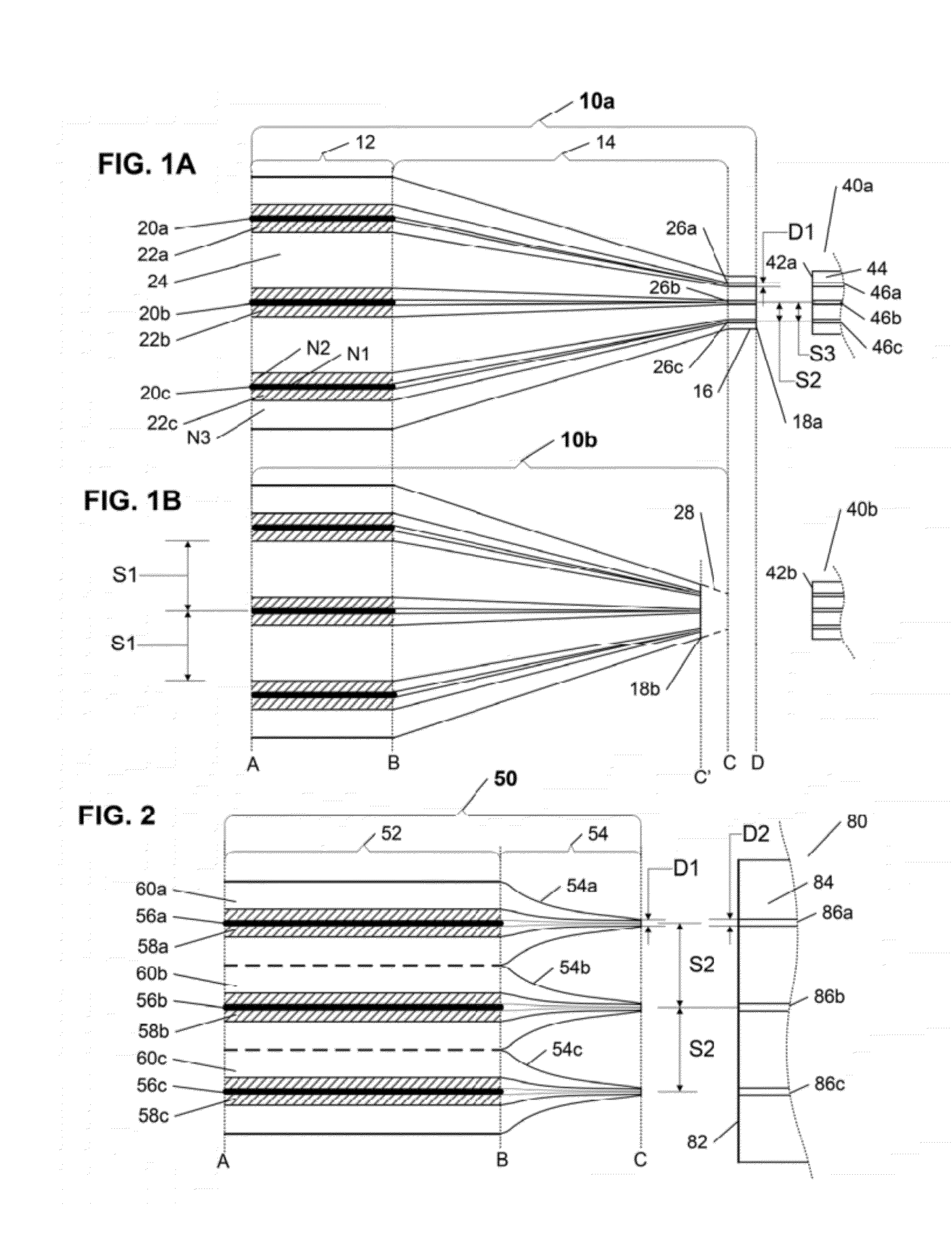 Optical fiber coupler array